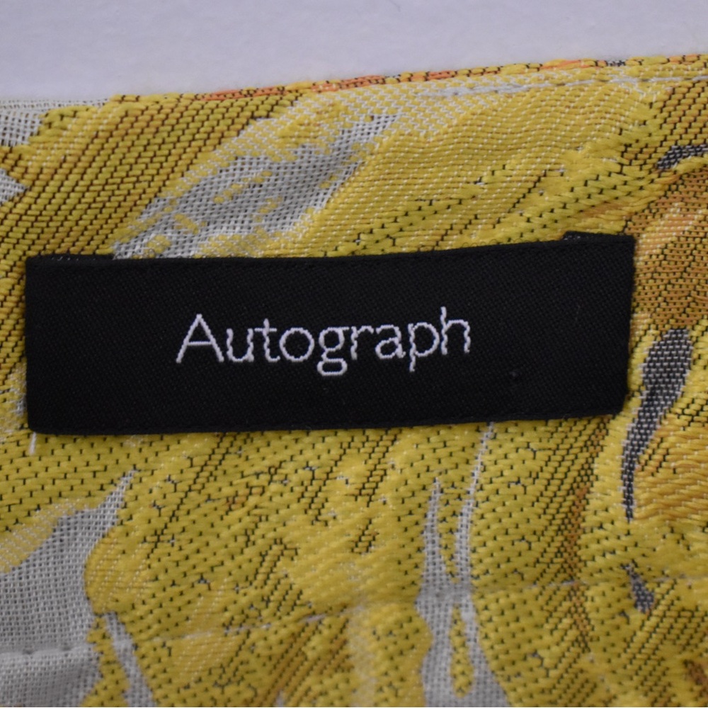 Autograph Yellow Floral A-Line Skirt - Picture 3 of 7